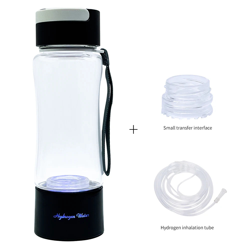 Sport/Travel Design DuPont 3000ppb Hydrogen Rich Water Generator  3 in 1 use with Inhalation tube self-cleaning SPE/PEM H2 maker
