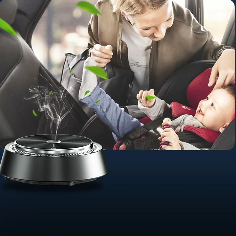 Electric Auto Air Diffuser Aroma Car Air Freshener Car Air Vent Humidifier Mist Wood Grain Oil Aromatherapy Perfume Fragrance