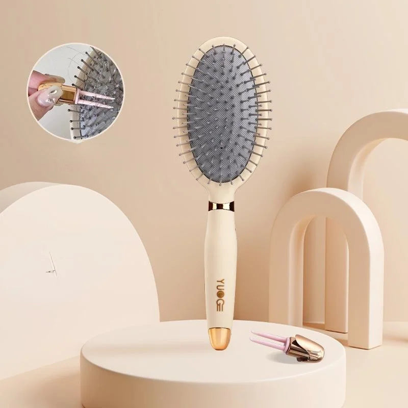 Hair Brush Cute Air Cushion Massage Comb Antistatic Comb Household Women's Long Hair Curly Hair Brush with Cleaning Tools