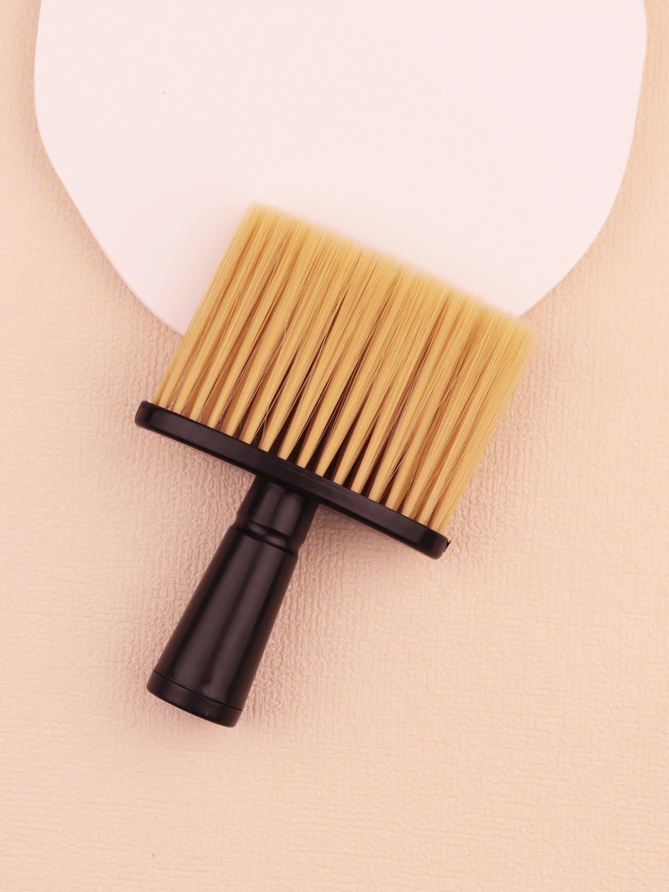 1 hair brush neck hair brush black soft cleaning facial brush suitable for hairdressers and household，Special for real hair wigs