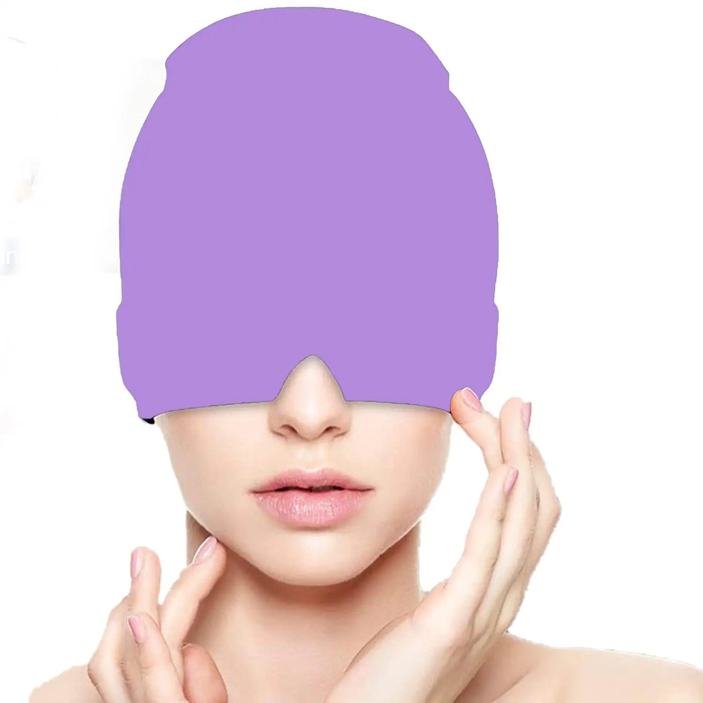 Ice Hat Gel Ice Headache  Migraine Relief Hat Cold Compress Therapy Cap Ice Head Wrap Pack Mask  For Tension Sinus Stress