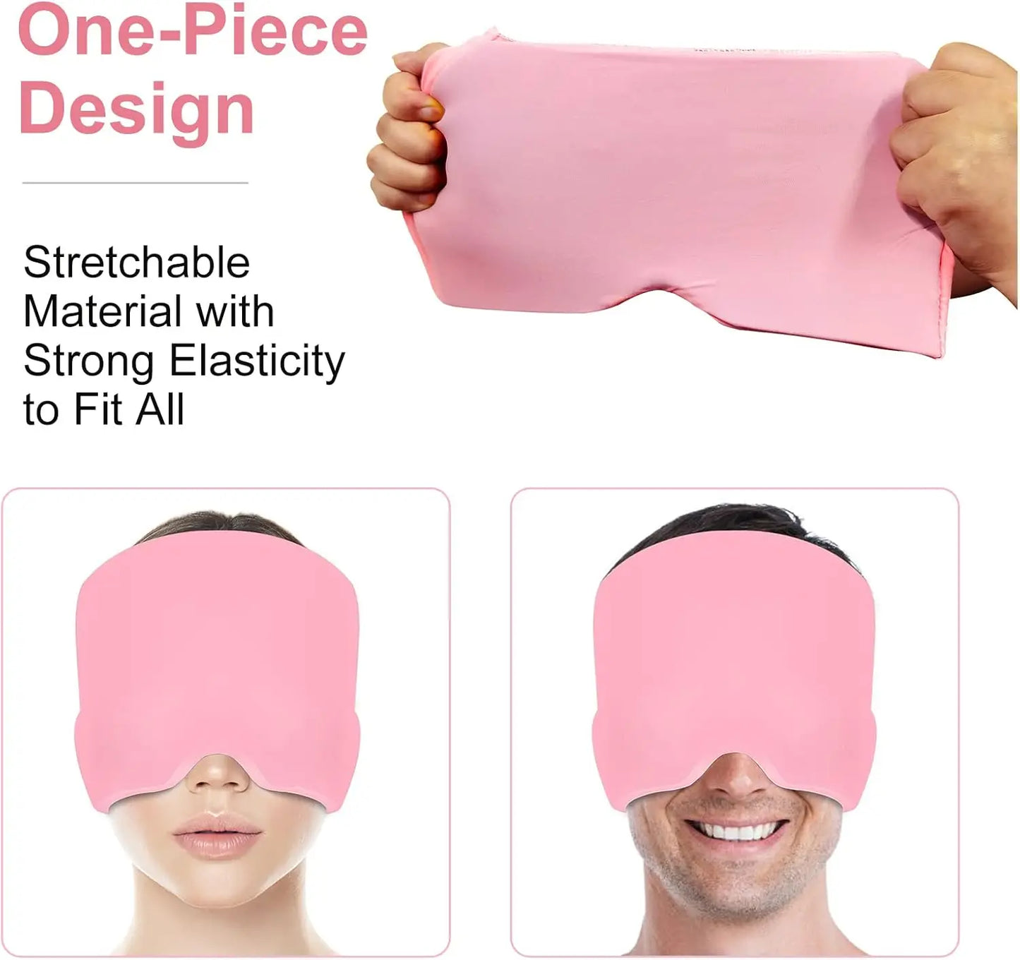 Migraine Relief Hat headache hat Gel Hot Cold Therapy Ice Cap For Relieve Pain Ice Hat Eye Mask Stress Pressure Pain Relief