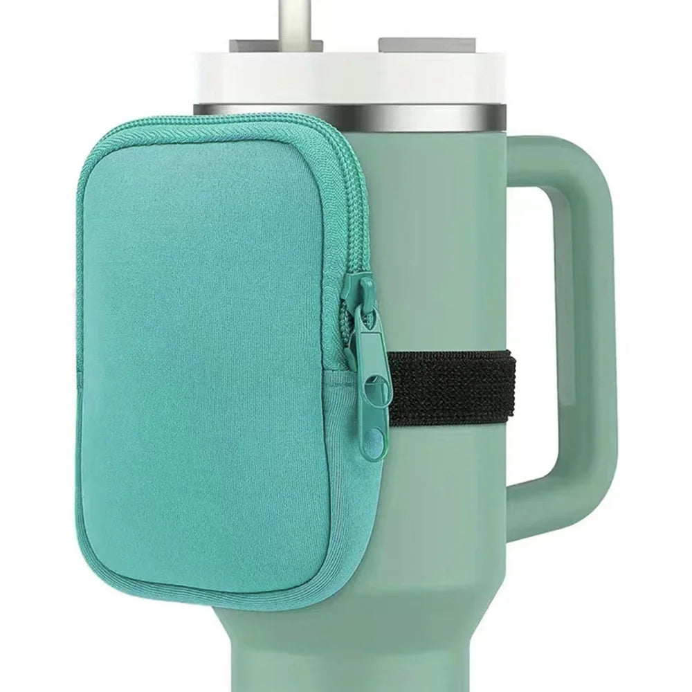 New Handheld Water Bottle Bags Fitness Accessories Zipper Small Storage Bag with Zipper Outdoor Sports Water Bottle Cup Bag