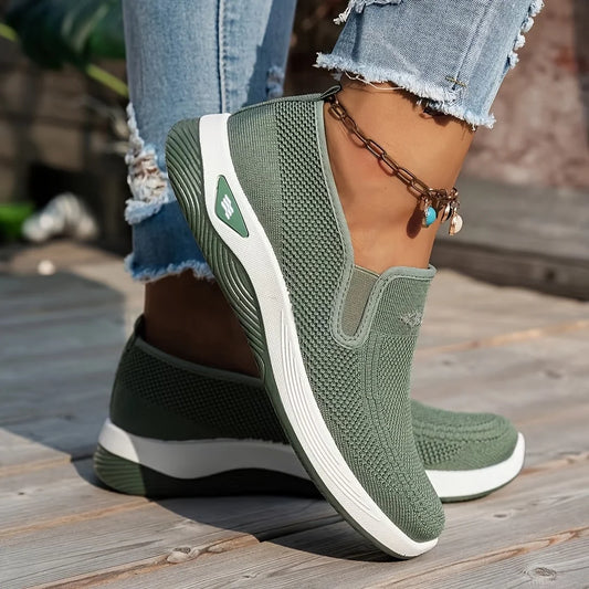 Women's shoes, 2026 summer casual, convenient and comfortable, fashionable single-color casual work shoes