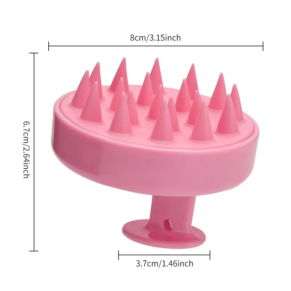 Hair Wash Brush for Gentle Scalp Massage Shower SPA Comb Body Beauty Hairdressing Tool for Cleaning And Stimulation