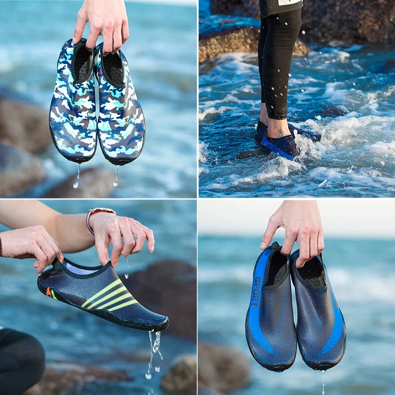 Summer Aqua Shoes Shoes Men Breathable Woman Sneakers Adult Beach Slippers Upstream Shoes Swimming Diving Socks Tenis Masculino