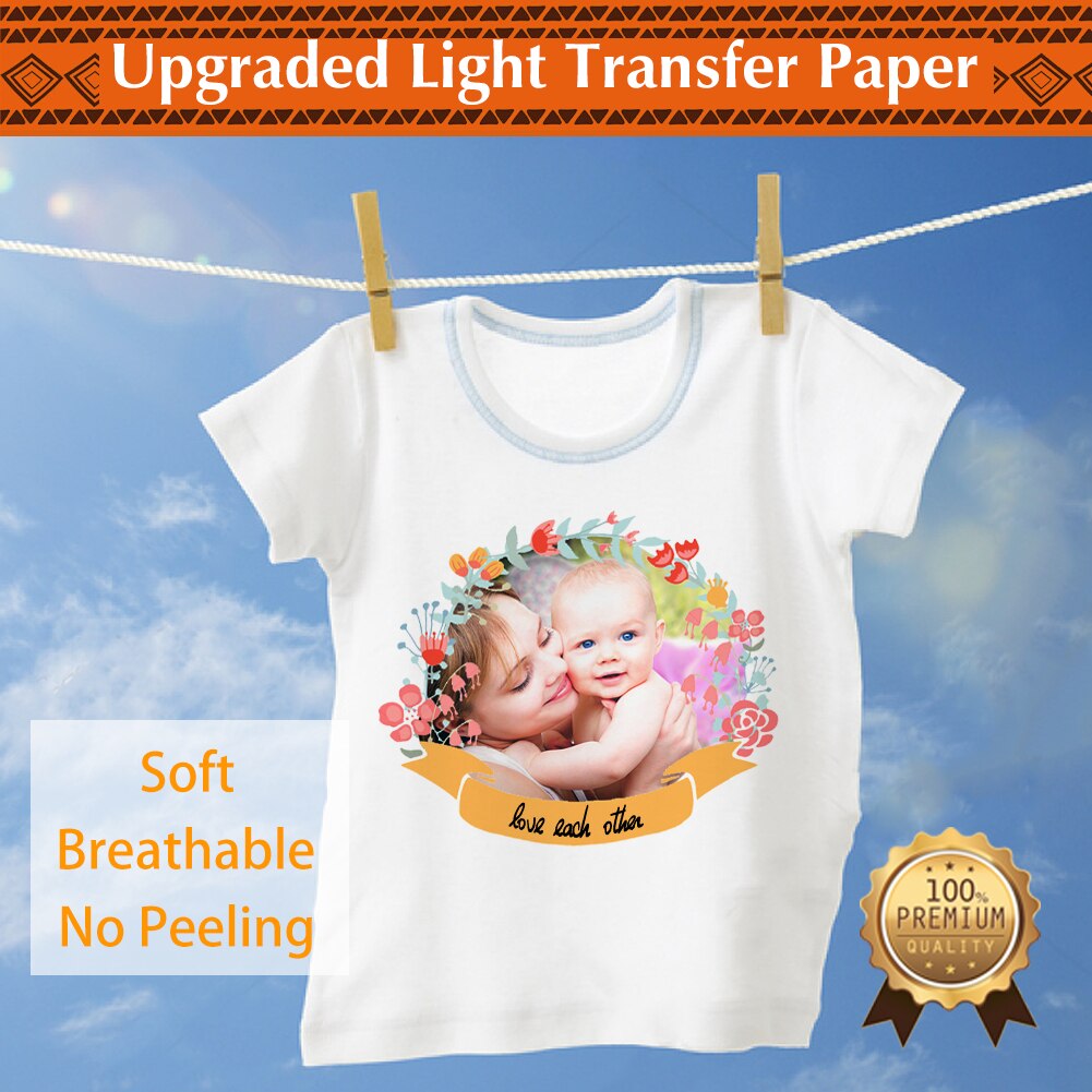 Winner Transfer Compatible Light Transfer Paper On T-Shirts Hoodies