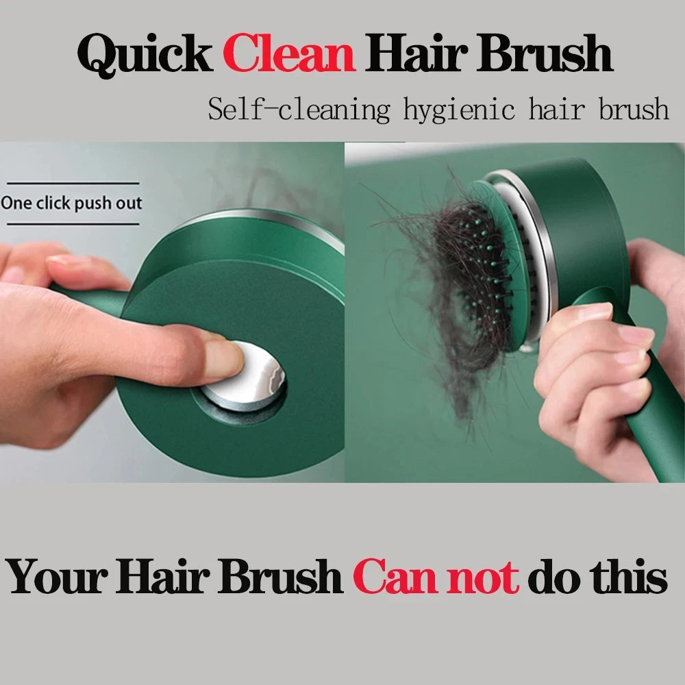Self Cleaning Hair Comb Scalp Massage Hair Brush Women Curly Hair Detangler Styling Tools for Women's Hair Brush Dropshipping