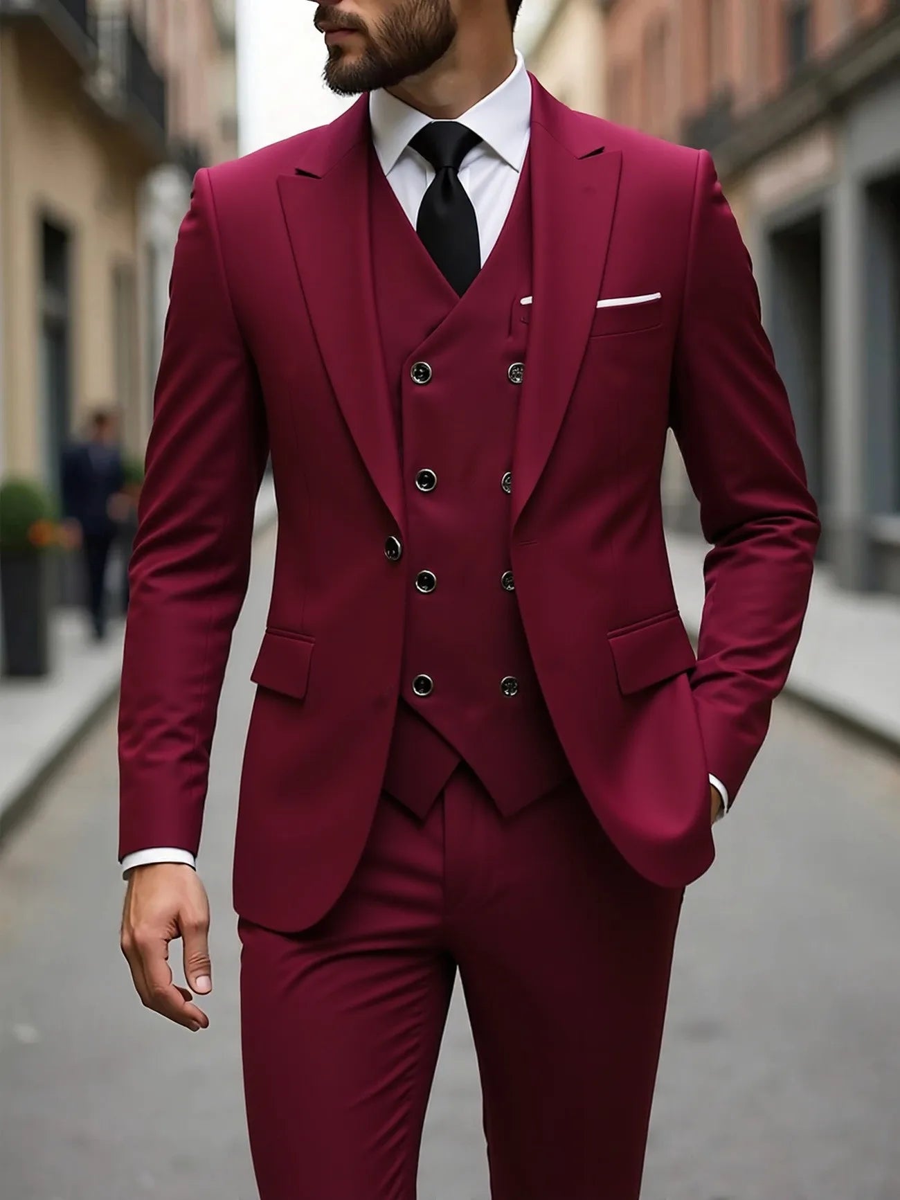 Single Breasted Men's Suit Formal Wear 3 Piece Set Four Seasons Traje Americana Hombre suit men traje amerimens suits 3 piece