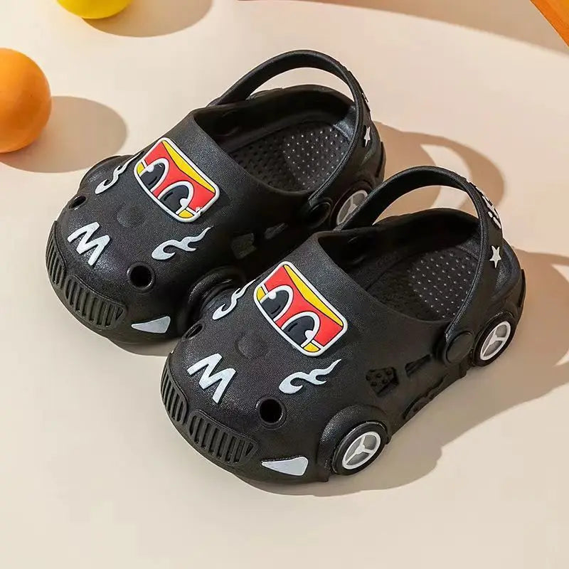Summer Fashion Kids Sandals Soft Bottom Cartoon Hole Boys Girls Sandy Beach Outdoor Casual Shoes Mules Children's Shoes Slippers