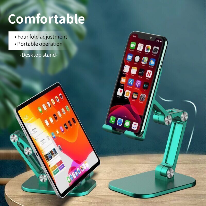 Three Sections Foldable Desk Mobile Phone Holder