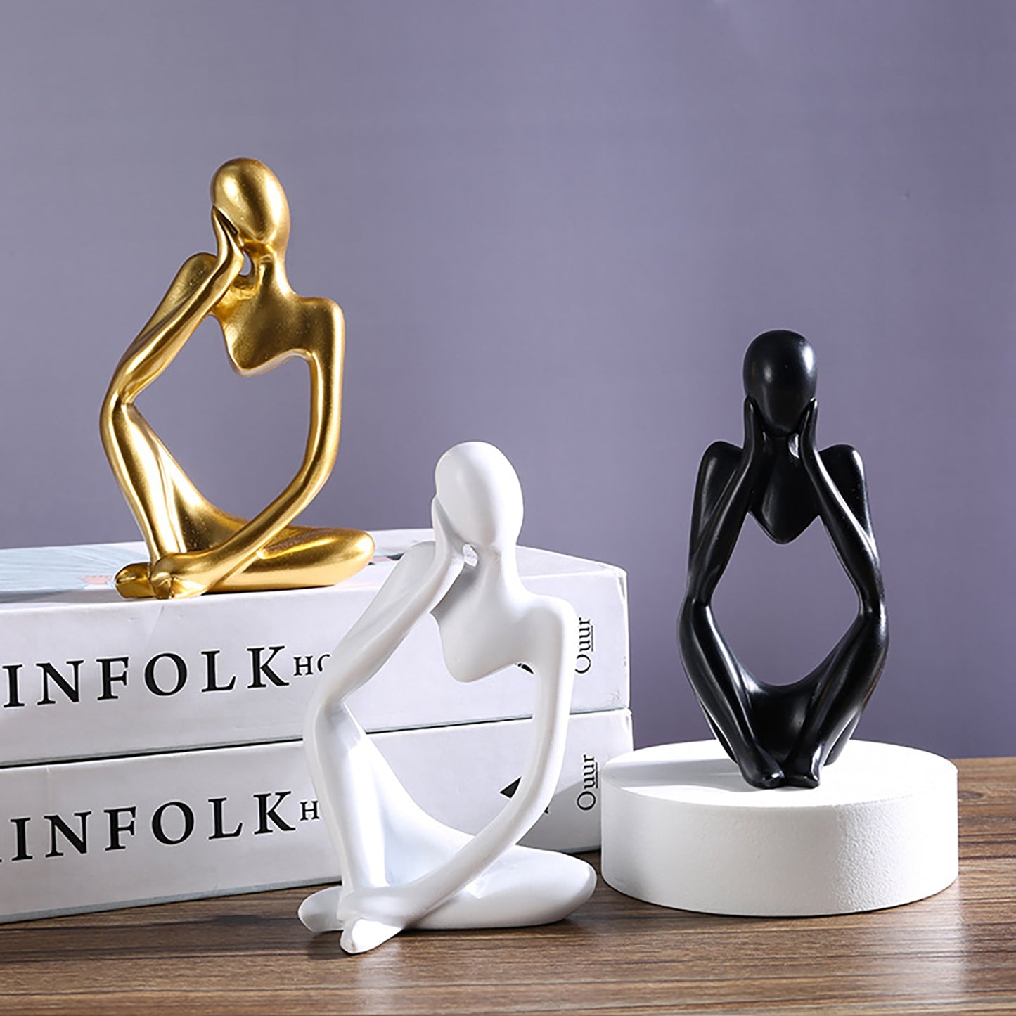 Thinker Statue Art Sculpture Gifts For Home Living Room Decoration