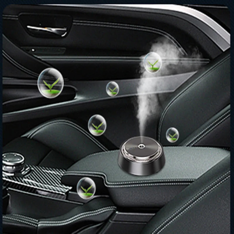 Electric Auto Air Diffuser Aroma Car Air Freshener Car Air Vent Humidifier Mist Wood Grain Oil Aromatherapy Perfume Fragrance