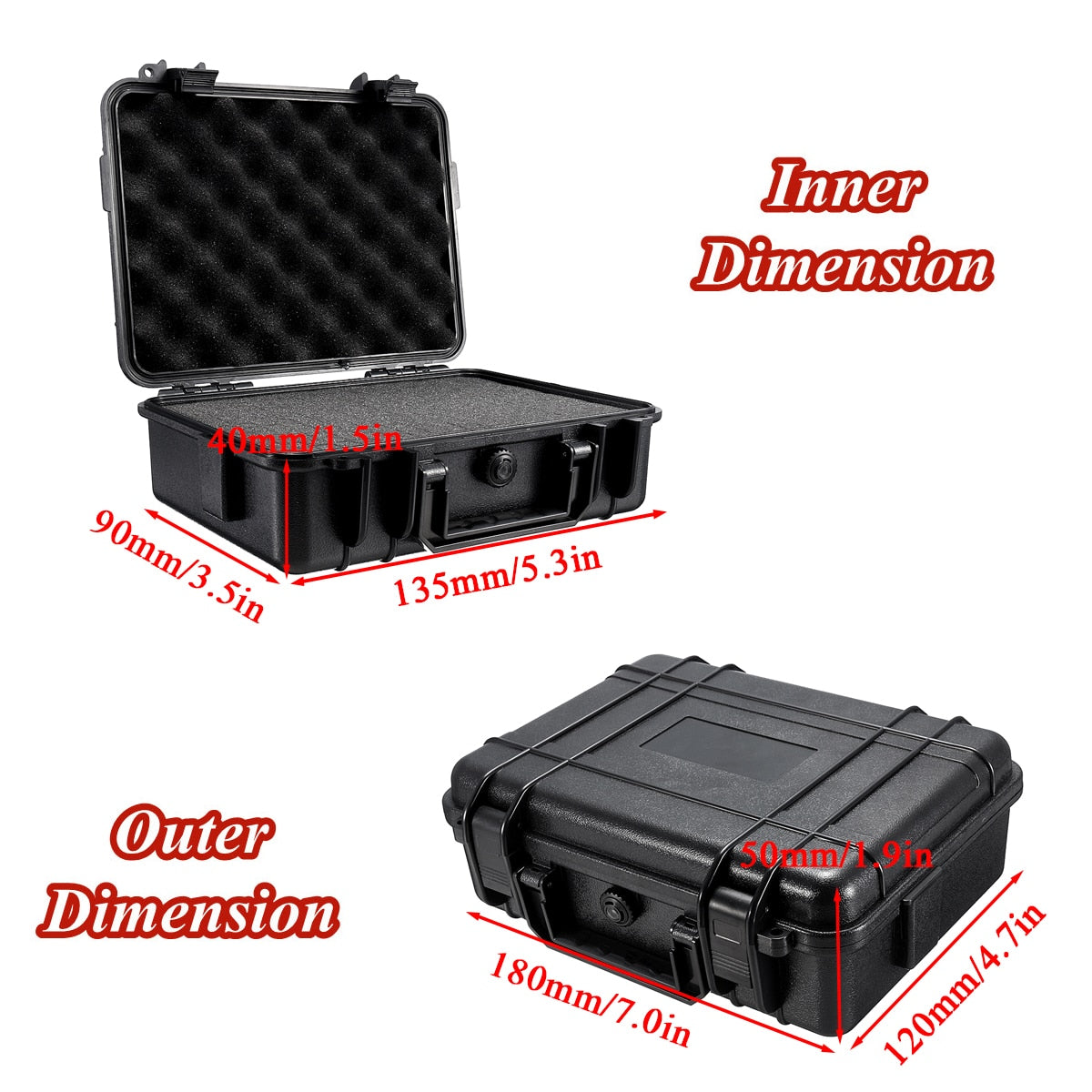 Waterproof Hard Carry Tool Case Storage Box