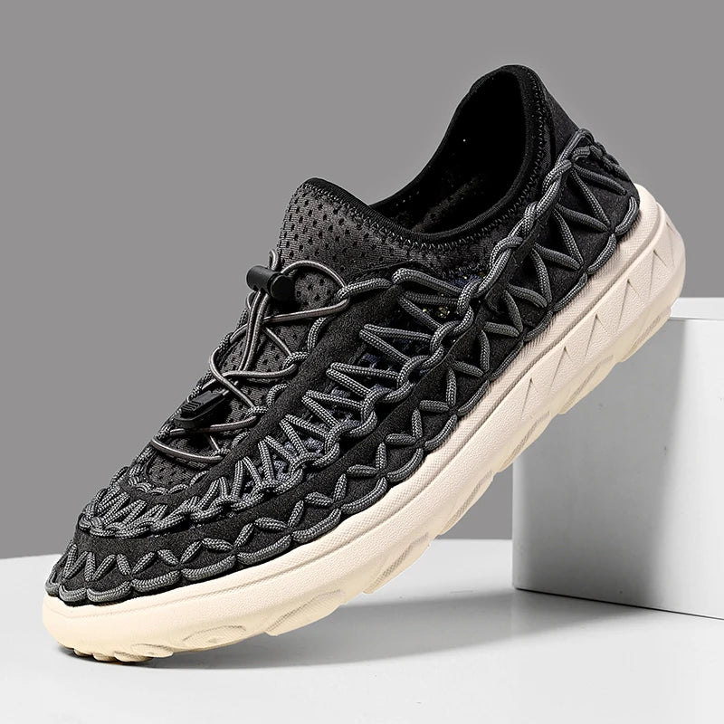 Summer Hand-woven Men's Sandals Fashion Men Casual Shoes Brand Designer Men Sneakers High Quality Beach Sandals Men Shoes