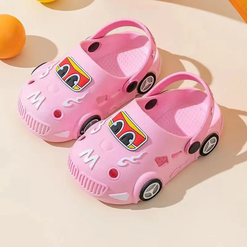 Summer Fashion Kids Sandals Soft Bottom Cartoon Hole Boys Girls Sandy Beach Outdoor Casual Shoes Mules Children's Shoes Slippers
