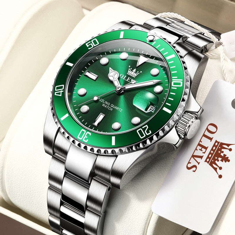 Men Top Brand Luxury Stainless Steel Strap Sport Waterproof Watch