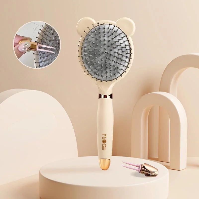 Hair Brush Cute Air Cushion Massage Comb Antistatic Comb Household Women's Long Hair Curly Hair Brush with Cleaning Tools