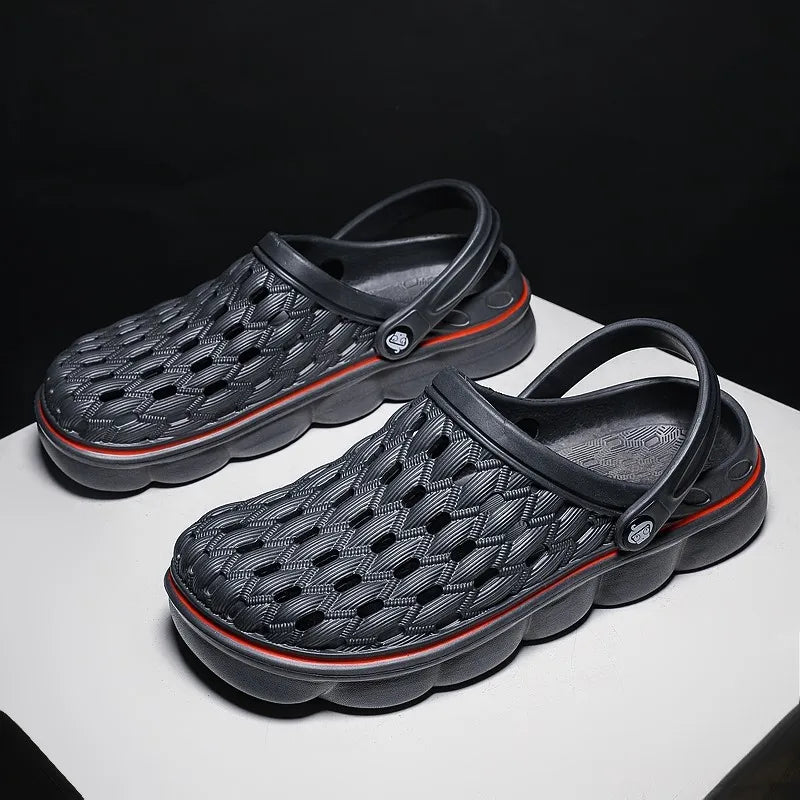 Summer Men's Clogs Sandals Man Home Garden Shoes Comfortable Men Slippers Non-Slip Soft Bottom Flip Flop Sandals Big Size 46 47