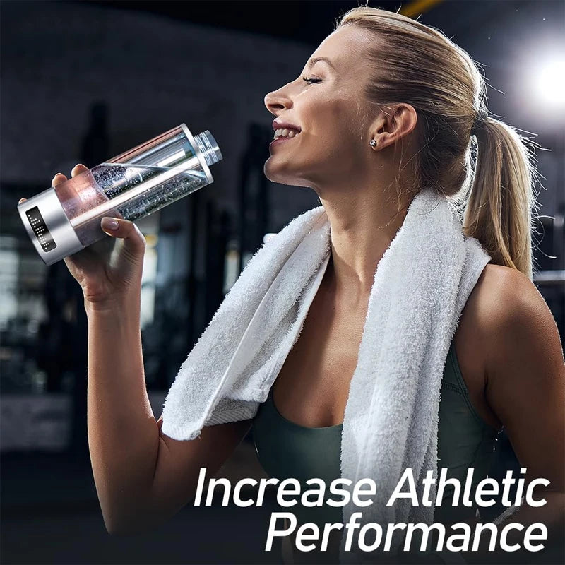 350ML Hydrogen Generator Cup Water Filter Alkaline Hydrogen  Water Maker Rechargeable Pure H2 Antioxidan Electrolysis Bottle