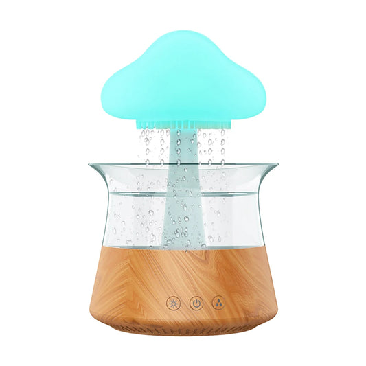 Mushroom Rain Electric Aroma Diffuser Colorful Night Light Mini Water Diffuser Relieve Fatigues Home Decor for Bedroom Kids Room