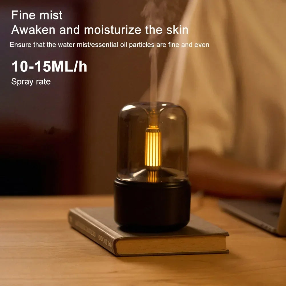 Aromatherapy Diffuser Light Cool Mist Humidifier Auto-Off Fragrance Oil Diffuser Compact Aroma Diffuser for Bedroom Living Room