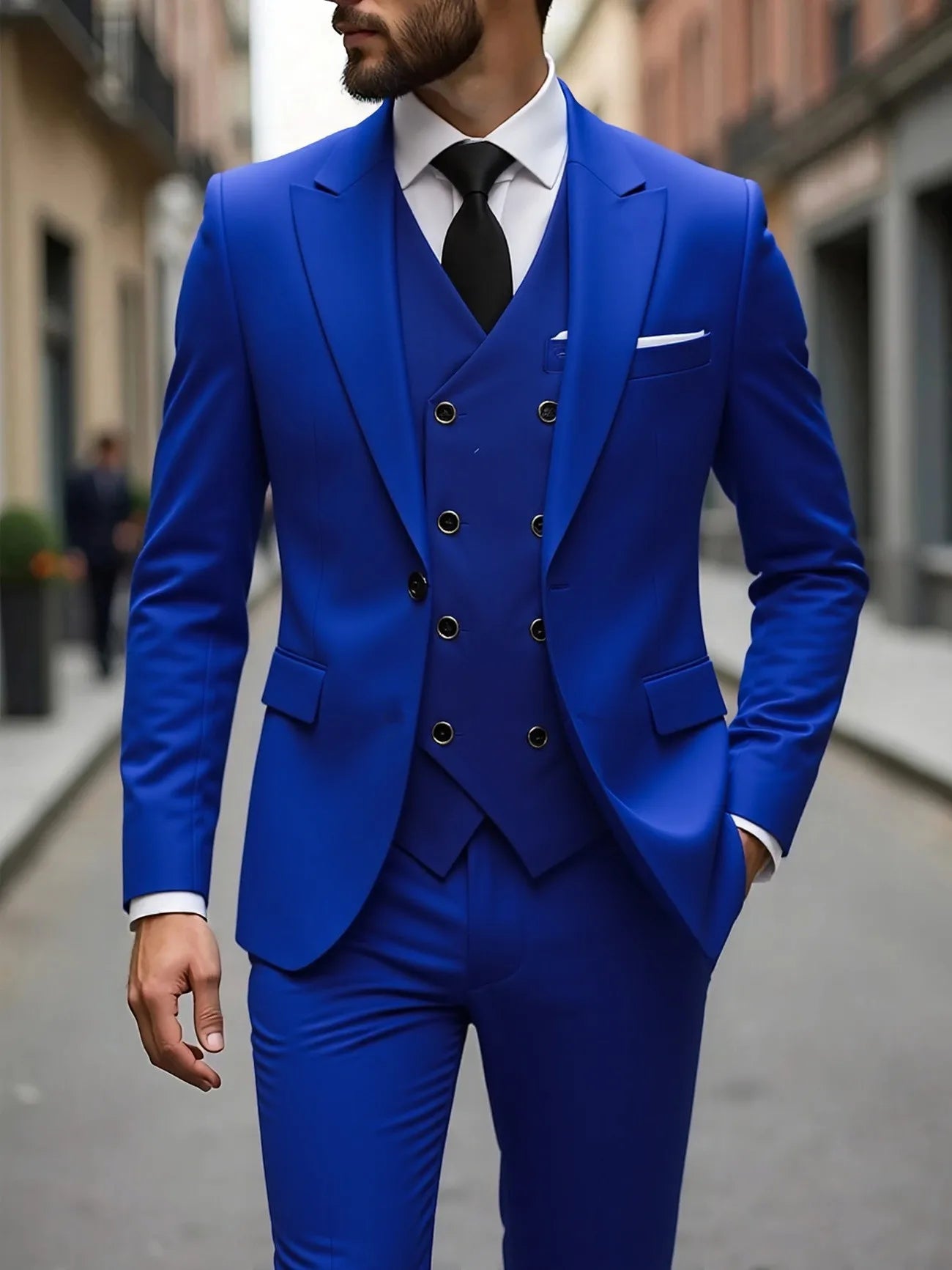 Single Breasted Men's Suit Formal Wear 3 Piece Set Four Seasons Traje Americana Hombre suit men traje amerimens suits 3 piece