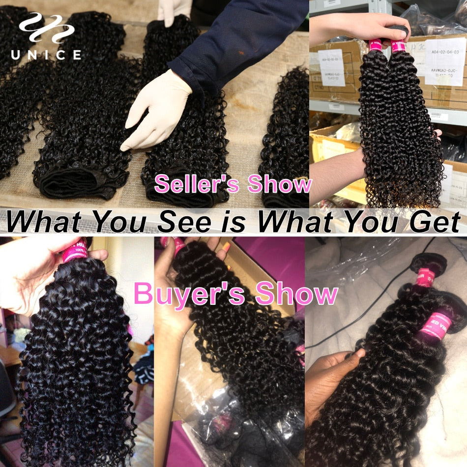 100% Curly Weave Human Hair Bundles Remy Hair 8-26" Brazilian Hair Weave Bundles Natural Color 10A 3/4 Bundles Deal