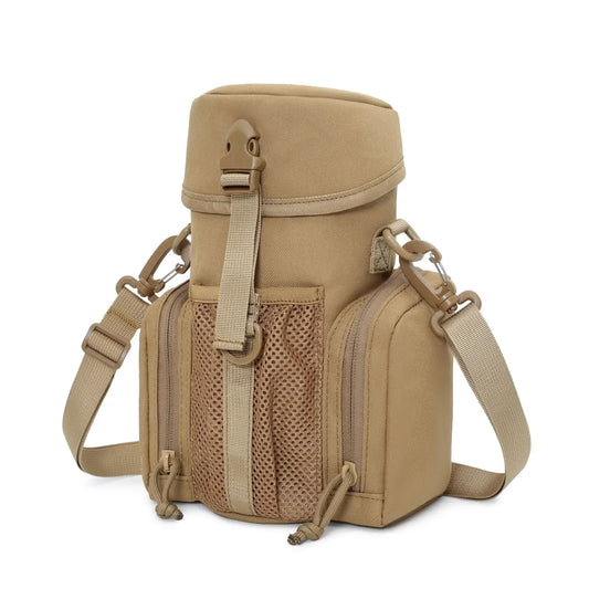 Water Bottle Pouch Molle Shoulder Bag Phone Holder Outdoor Sports Travel Fishing Camping Hiking Hunting Kettle Waist Pack Bags