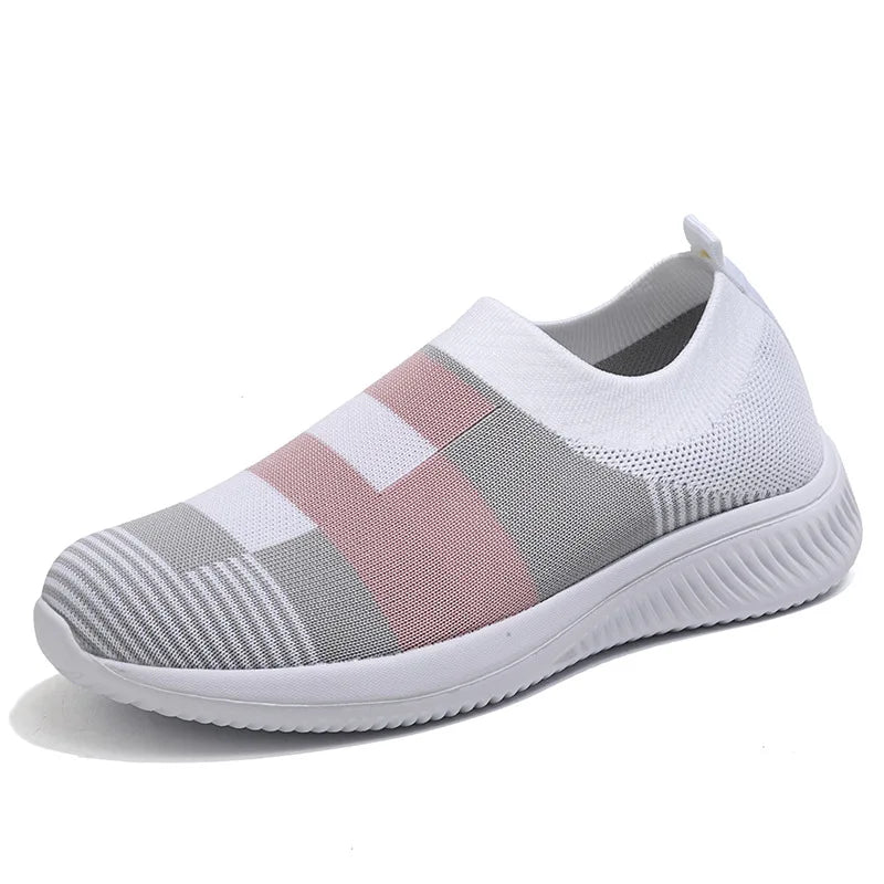 Women's Sneaker Fashion Soft Sneakers For Women Walking Shoes Slip On Sock Shoes Plus Size Women's Sneakers Zapatos De Mujer