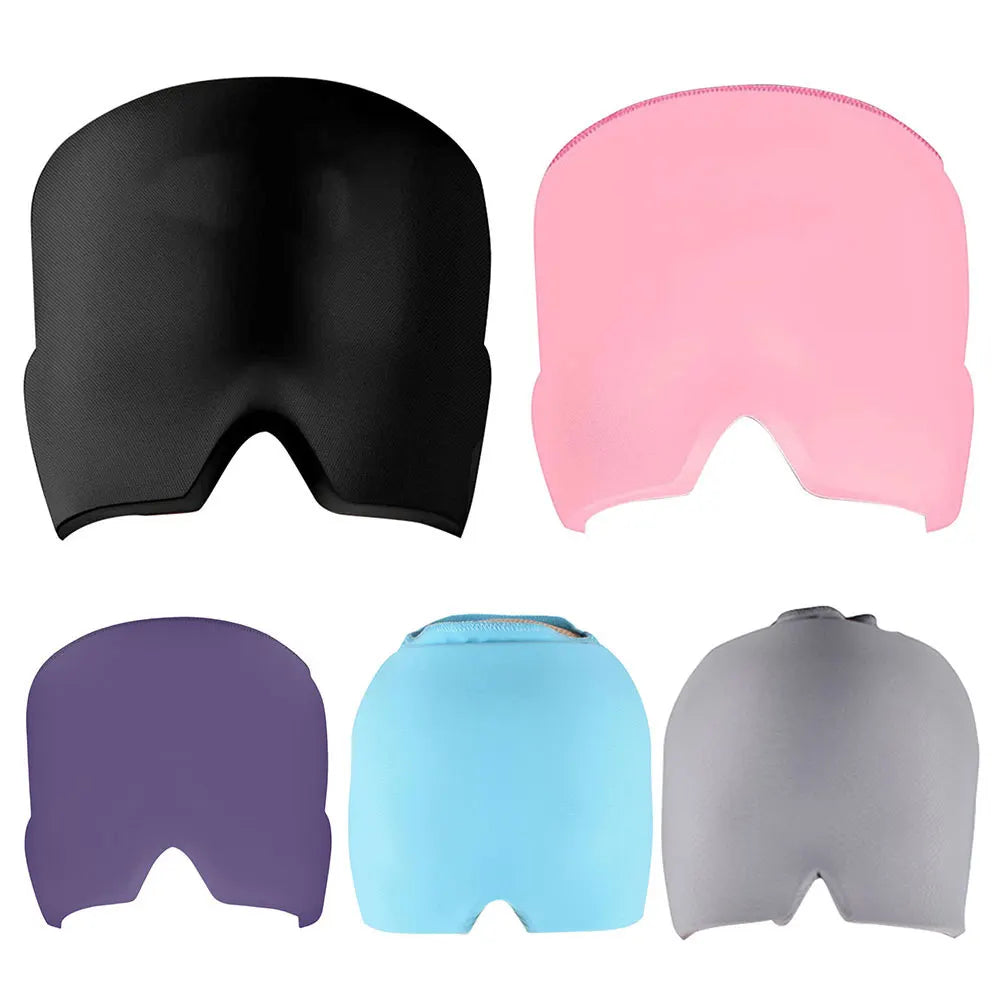 Migraine Relief Hat headache hat Gel Hot Cold Therapy Ice Cap For Relieve Pain Head Massage Cap Stress Relief Sleeping Eye Mask