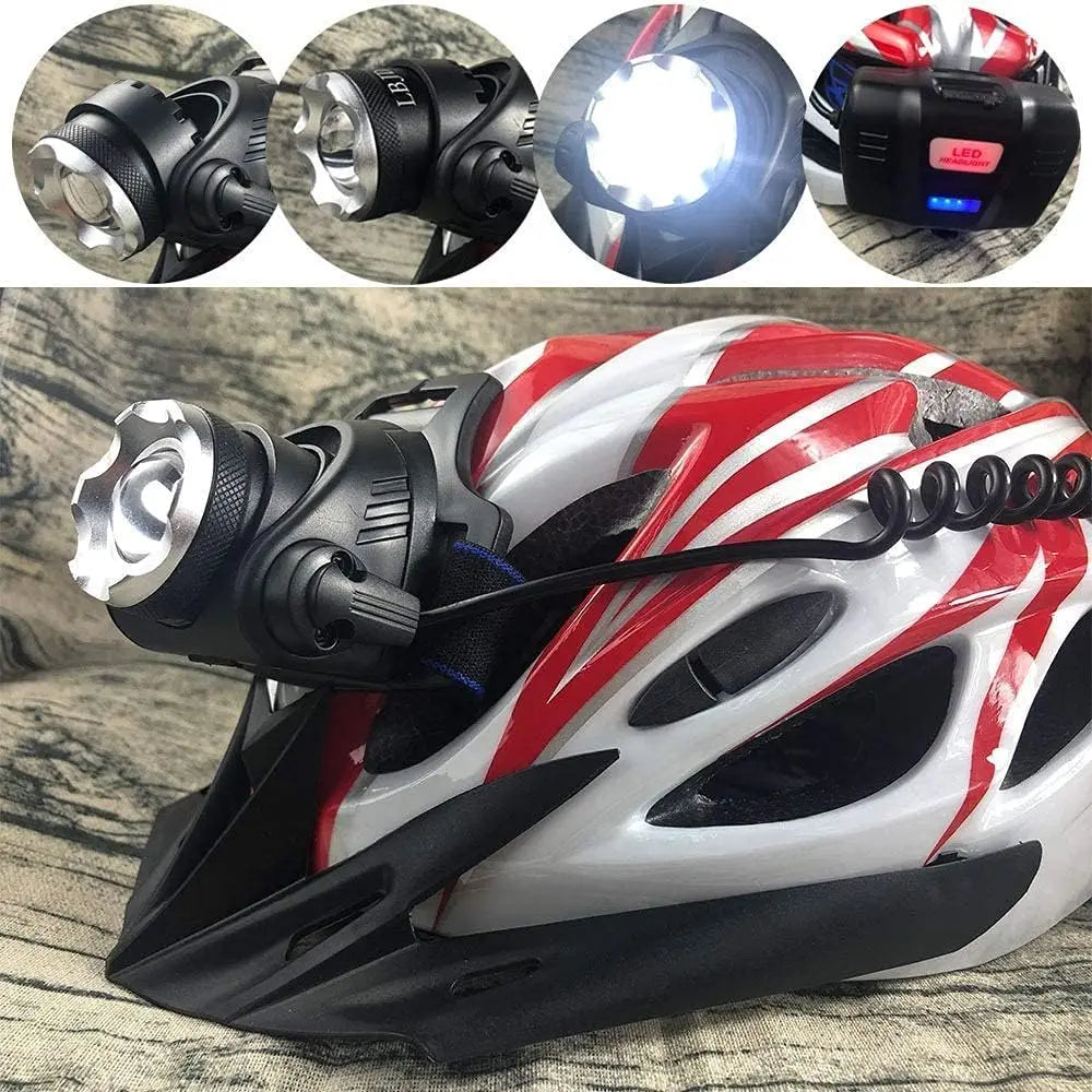 XIWANGFIRE T6 LED Headlamps Bright Heal Lamp18650 Long Endurance Lamp Rechargeable 3 Modes Torch Zoom Fishing Working Lantern