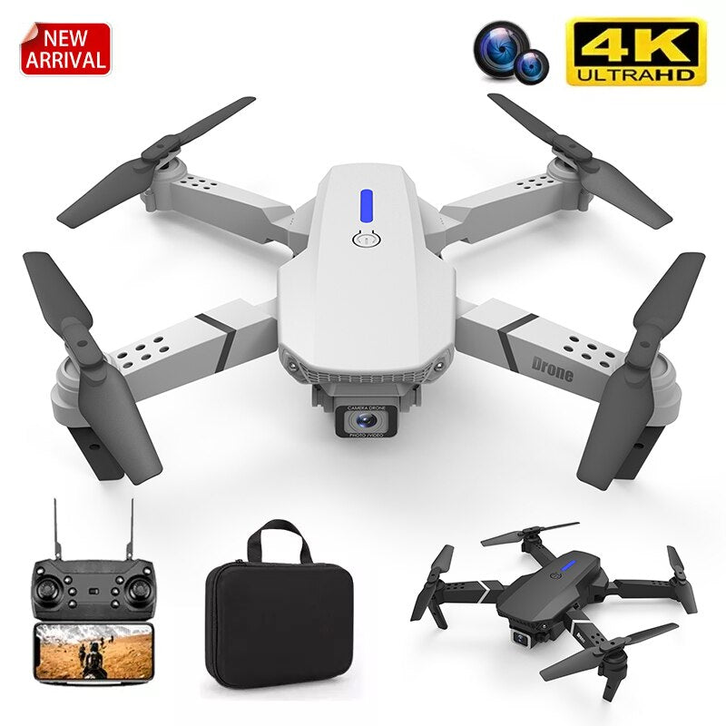 E88Pro RC Drone 4K Professional With 1080P Wide Angle HD Camera Foldable RC Helicopter WIFI FPV Height Hold Gift Toy