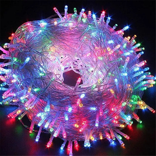 10M LED String Light Christmas Garland Lights Indoor Outdoor Tree Decoration 100 LEDs Waterproof Holiday Party Fairy Lights