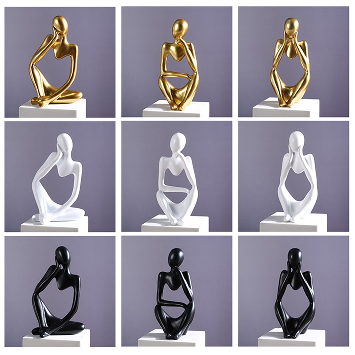 Thinker Statue Art Sculpture Gifts For Home Living Room Decoration