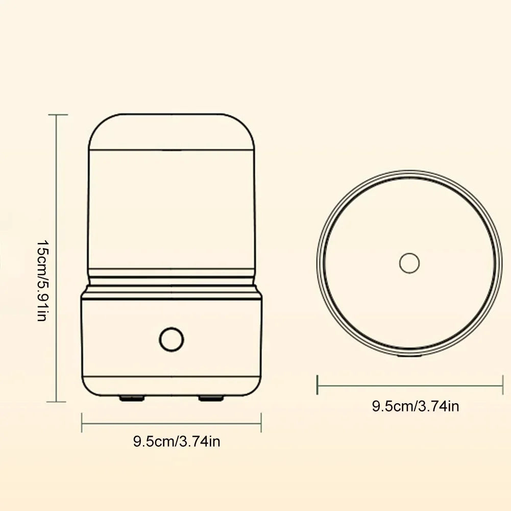 Aromatherapy Diffuser Light Cool Mist Humidifier Auto-Off Fragrance Oil Diffuser Compact Aroma Diffuser for Bedroom Living Room