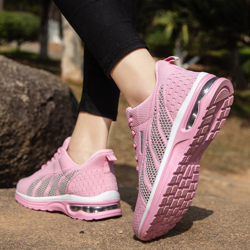 Ladies Breathable Outdoor Lace Up Training Shoes