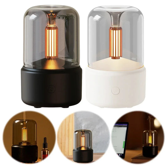 Aromatherapy Diffuser Light Cool Mist Humidifier Auto-Off Fragrance Oil Diffuser Compact Aroma Diffuser for Bedroom Living Room
