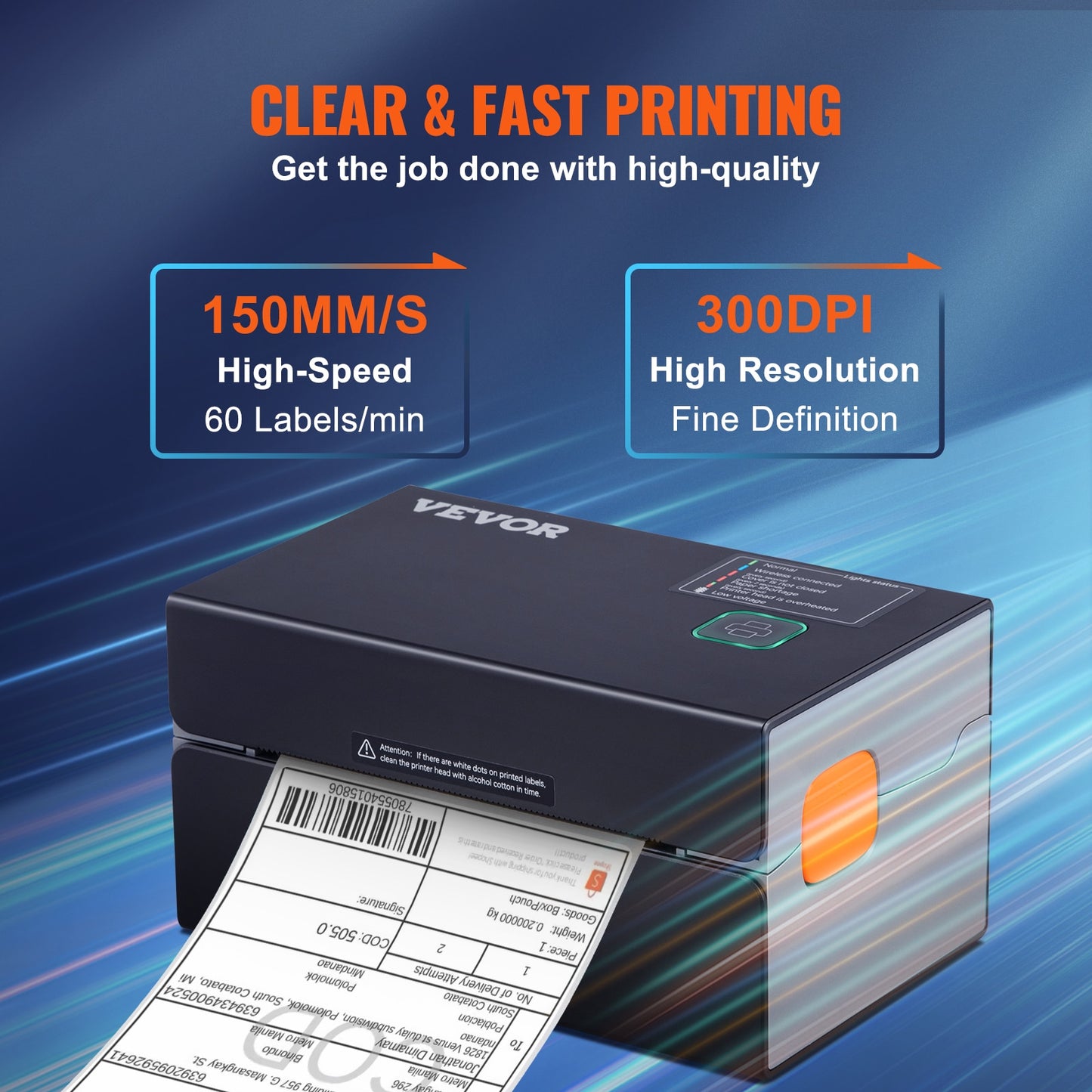 Thermal Label Printer Bluetooth Control