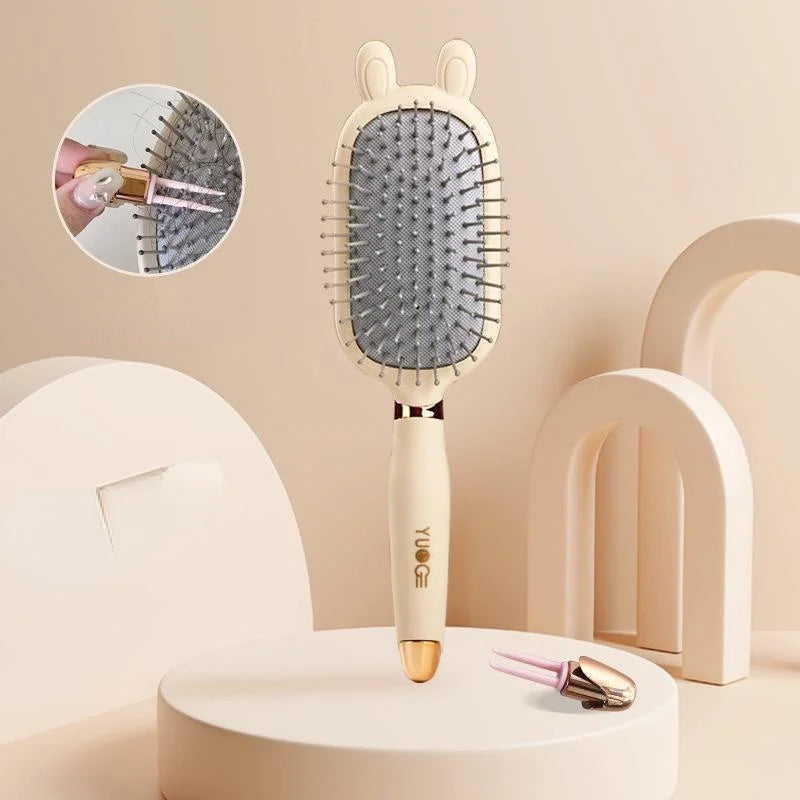 Hair Brush Cute Air Cushion Massage Comb Antistatic Comb Household Women's Long Hair Curly Hair Brush with Cleaning Tools