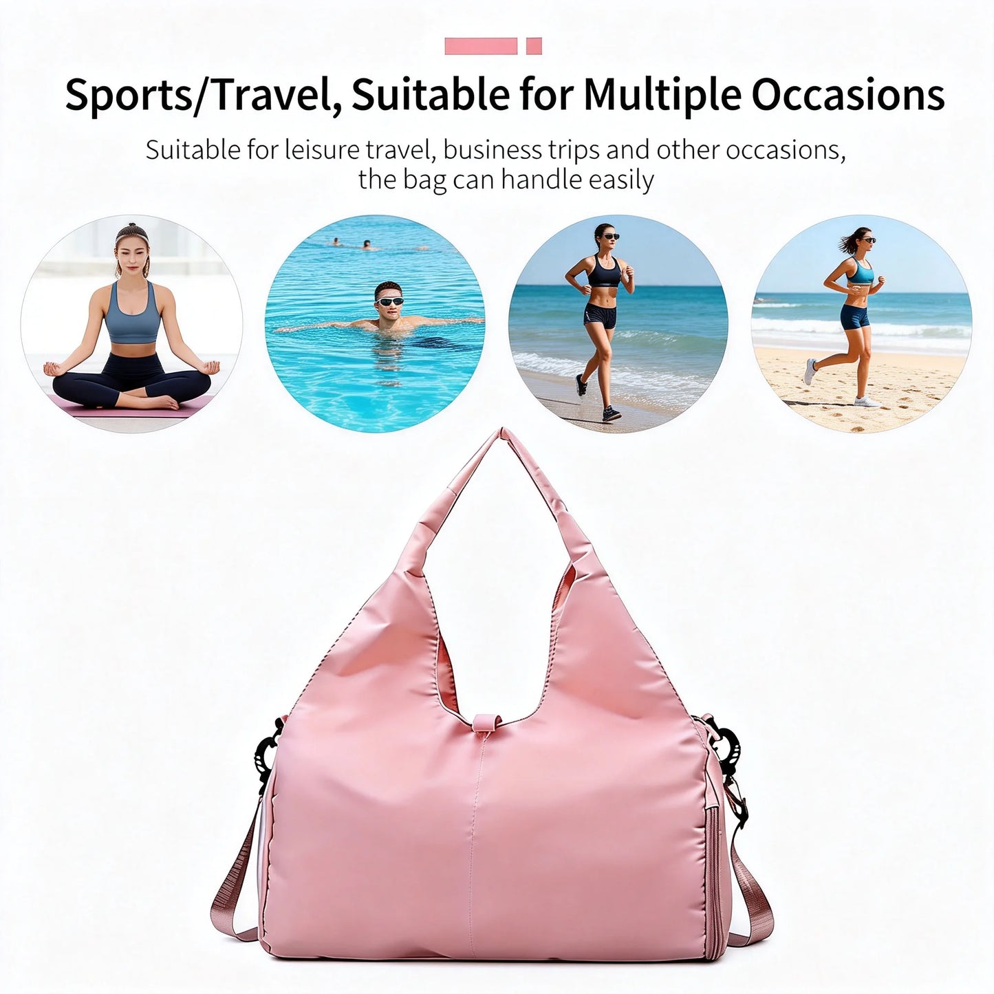 Yoga Mat Bag Gym Fitness Handbags  Training Sport Travel Gymtas Nylon Outdoor Sports  Leisure Travel Bag Outdoor Waterproof