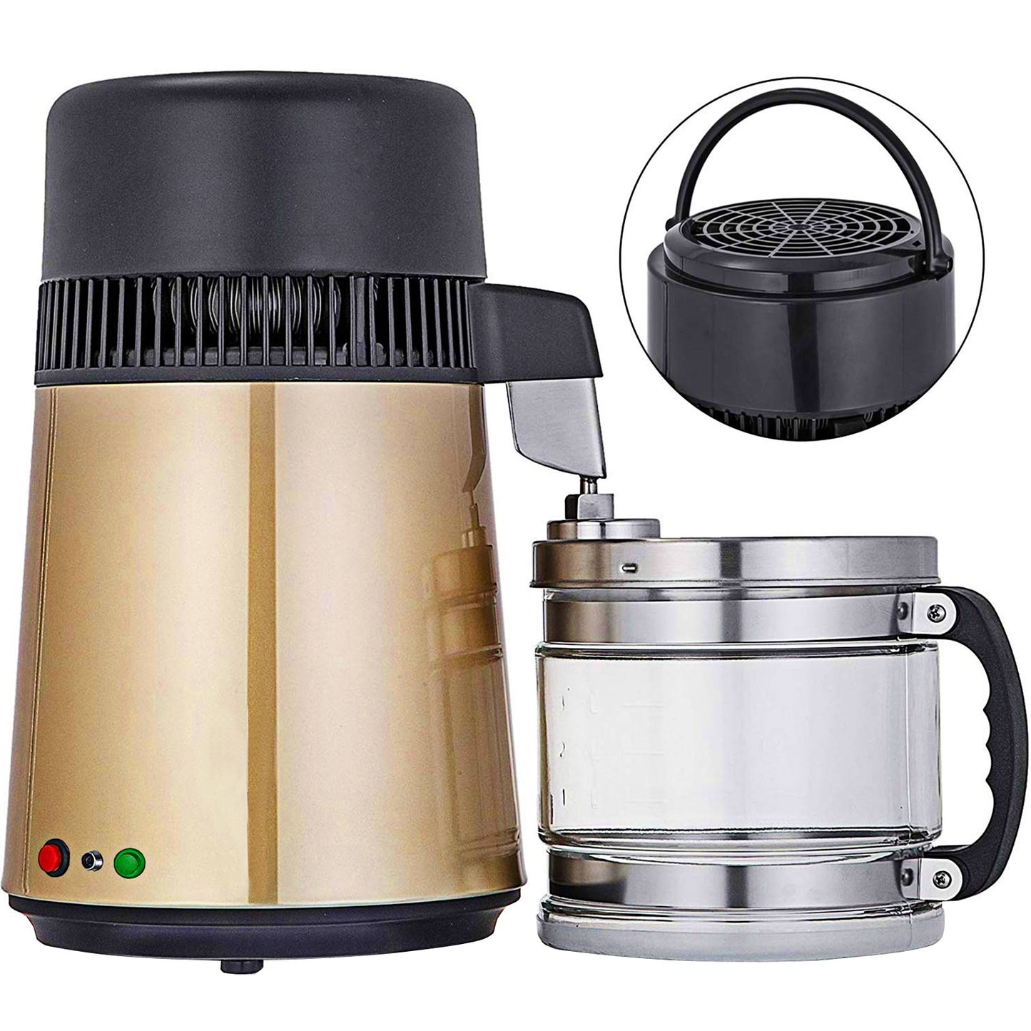 4L Water Distiller Purifier Filter for Drinking Water Bottle Electric Kettle Stainless Steel