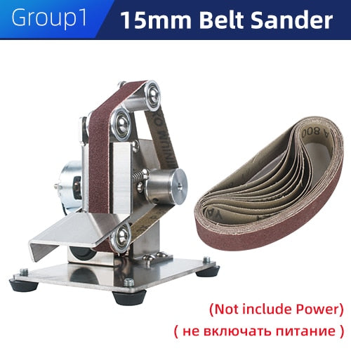Mini Belt Grinding Machine Tool Sharpening Machine Sanding Grinding Electric Sander Home Diy Polisher Machine