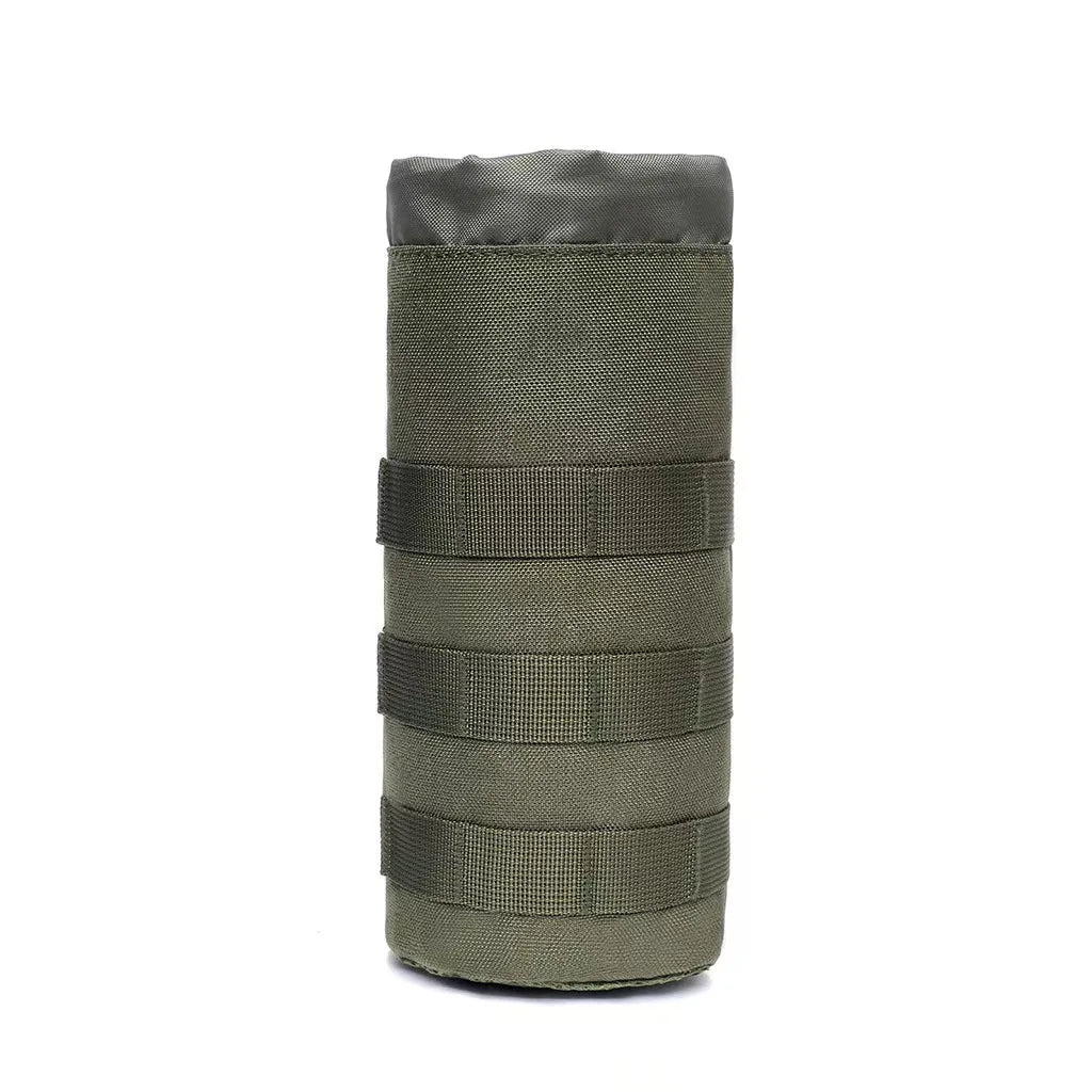 Upgraded Sports Water Bottles Pouch Bag, Tactical Drawstring Molle Water Bottle Holder, Travel Mesh Water Bottle Bag