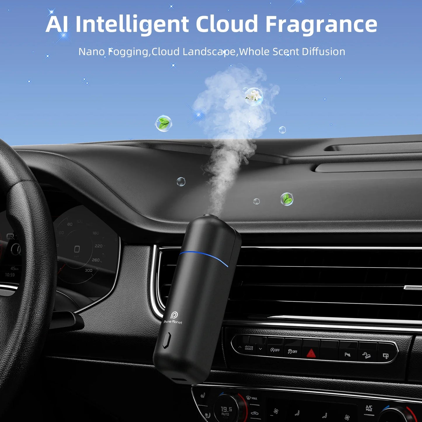 7In1 Ai Intelligent Cloud Fragrance Car Aromatherapy Diffuser Car Humidifier Aromatherapy Diffusers Air Freshener For Car Home