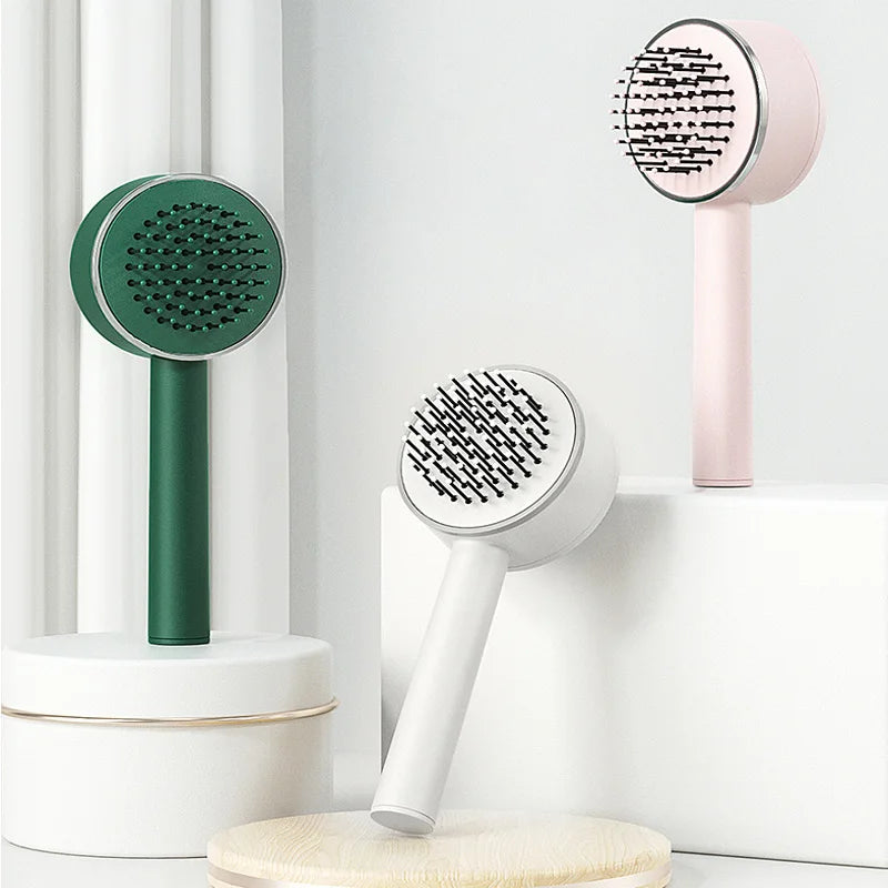 Self Cleaning Hair Comb Scalp Massage Hair Brush Women Curly Hair Detangler Styling Tools for Women's Hair Brush Dropshipping
