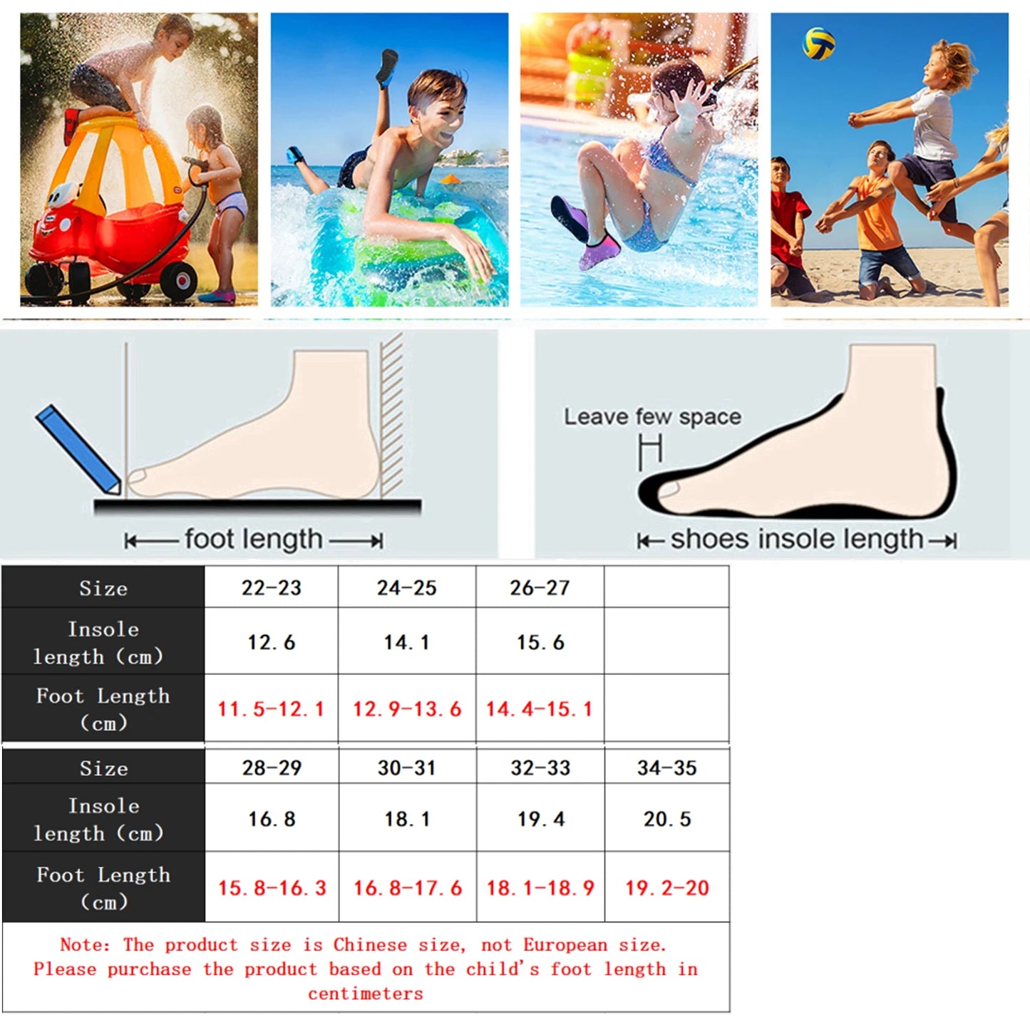 Kids Boys Girls Cartoon Swim Water Shoes Barefoot Aqua Socks Non-Slip Shoes Surf Fishing Diving Children Indoor Slippers