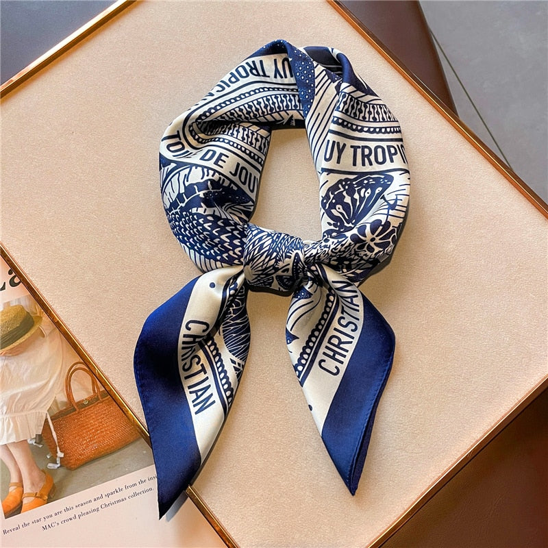 Women Luxury Design Neck Tie Scarf