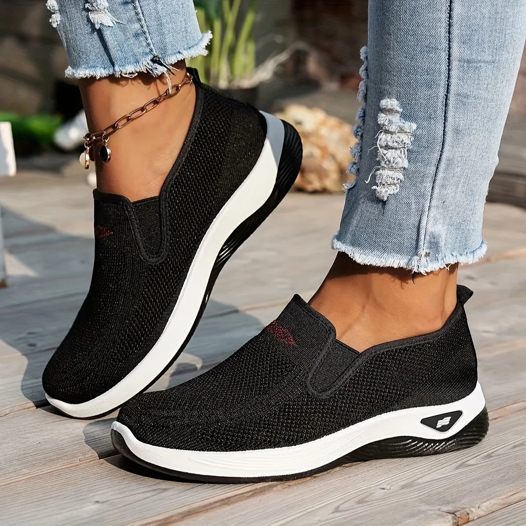 Women's shoes, 2026 summer casual, convenient and comfortable, fashionable single-color casual work shoes