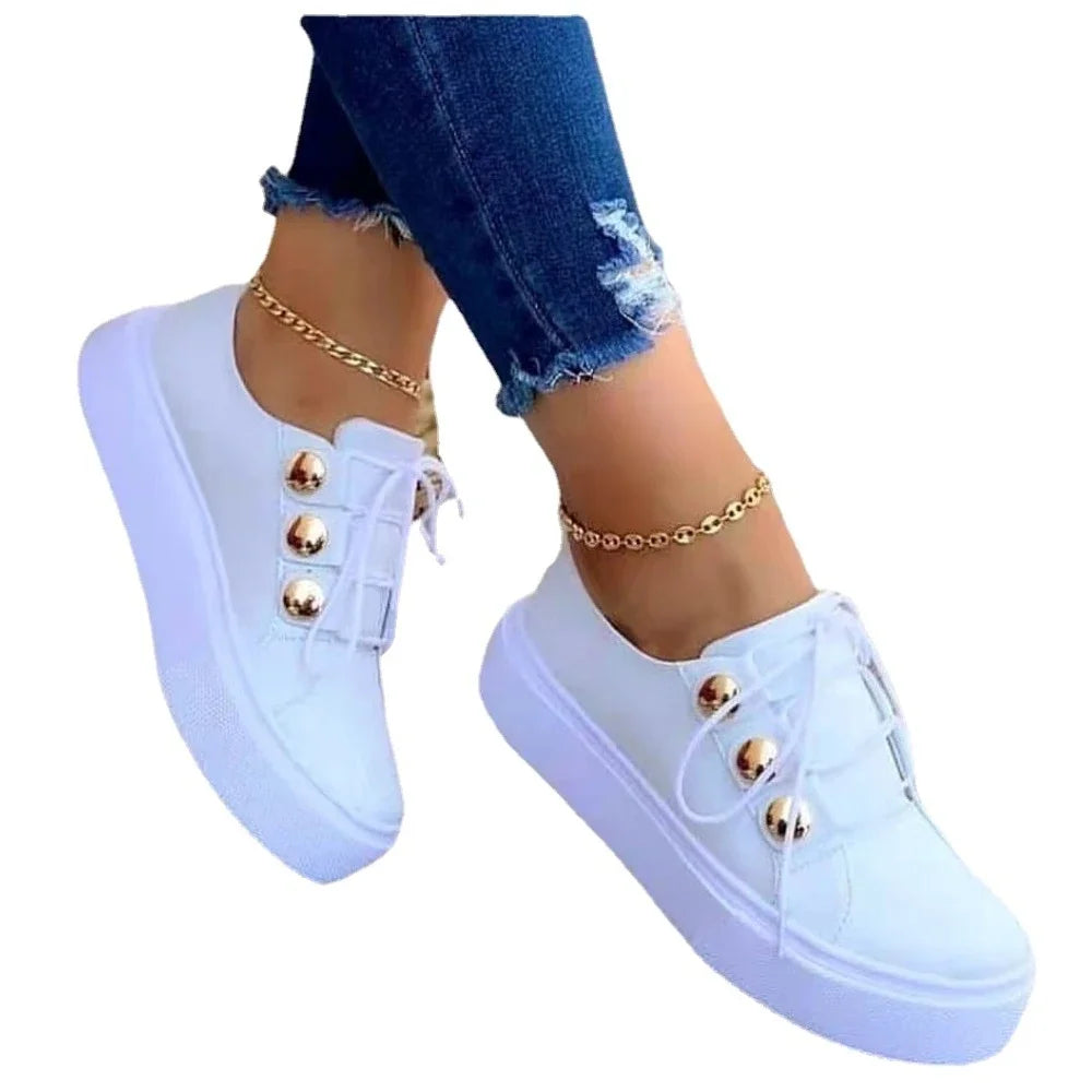 Women Casual Sneakers 2024 New Luxury Designer Shoes Women Fashion Spring Summer Canvas Sneakers Women Platform Vulcanize Shoes